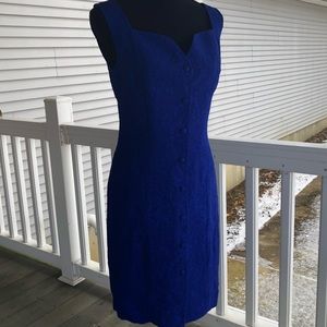 Late 90’s style sapphire button down dress